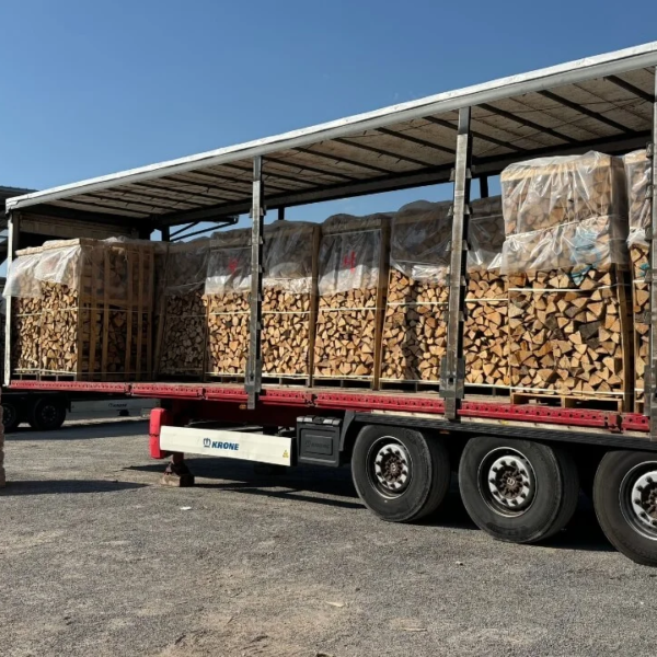 LKW-Ladung Eichenholz (48 RM) – 25-cm-Scheite – Der Dauerbrenner H1 G1